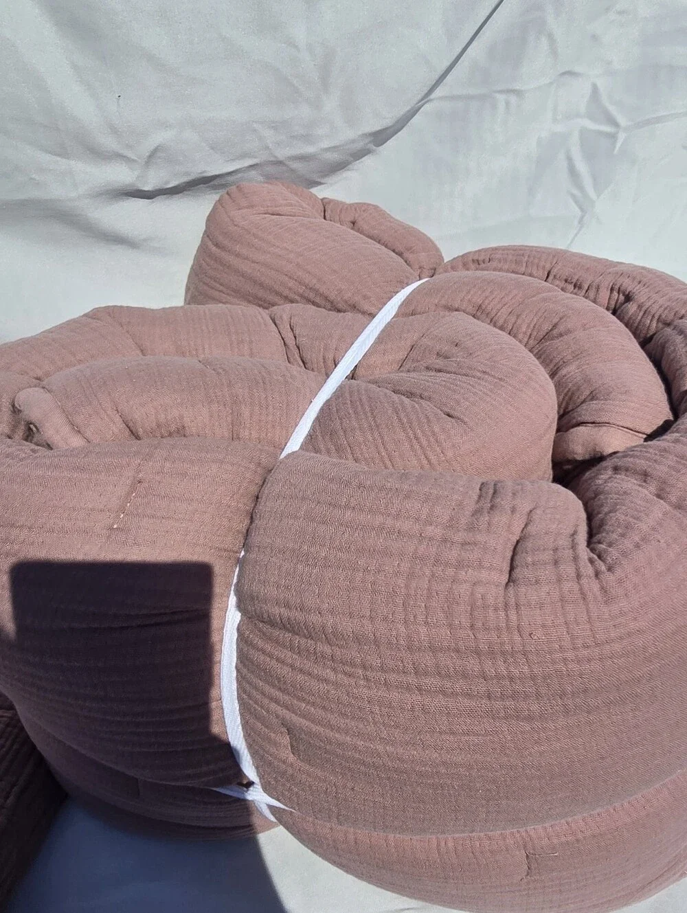 NWT Quince Twin Airy Gauze Dream Quilt Set 1 Sham Fig Organic Cotton